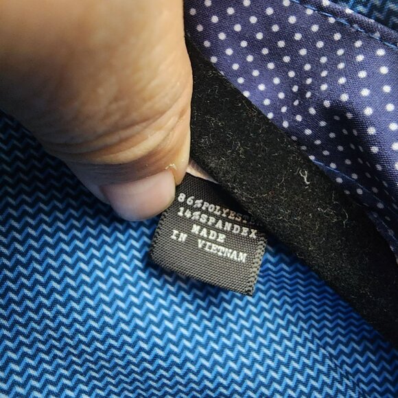 WRK Shirt Mens 19 Blue Long Sleeve 4 Way Stretch Button Up Dress *NWT* - Picture 4 of 14